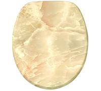 Abattant WC frein de chute soft close - Finition de haute qualité - Fixation facile - Marbre Nature