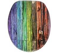 Abattant WC frein de chute soft close Rainbow - Finition de haute qualité - Fixation facile