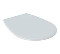 Geberit Siège WC 572165000 blanc sans fermeture amortie fixation par le bas charnières inoxydables