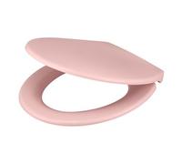 Abattant WC GoodHome Diani rose en duroplast avec frein de chute