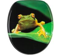 Sanilo Abattant WC - Finition de haute qualité - Charnières robustes - Fixation facile - Grenouille