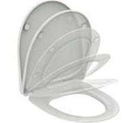 Abattant WC Ideal Standard i.life A T467701 à fermeture amortie, 36,5 x 44,5 x 5 cm, abattant enveloppant, blanc brillant