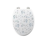 Abattant WC Imprimé "Bubble" 46cm Blanc