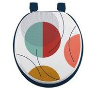 Douceur d'Intérieur – Abattant WC "Color Pop" imprimé MDF 47 cm Bleu