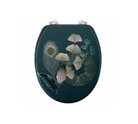 Abattant WC Imprimé "Ginkoblue" 45cm Vert Foncé
