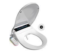 Abattant WC Japonais Bidet,Siège Toilette Japonaise Complet avec Eau Chaude | Lunette de Toilette Électrique avec Couvercle automatique, Séchage à Air Chaud, Eau Chaude et Pression Réglables,Télécommande