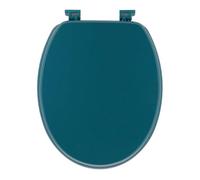 ABATTANT WC MDF 18 POUCES ATTACHES PLASTIQUES - BLEU TAHITIEN - Tendance
