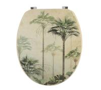 Abattant WC en Bois déco Florida avec Kit fixation en Acier Inoxydable - TENDANCE