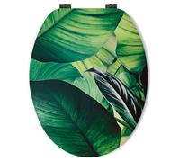 Abattant wc mdf folia et charnières en métal noires