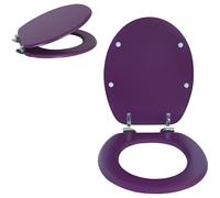Abattant Wc - MSV - MDF Violet - Universel - Entraxe de fixation universelle