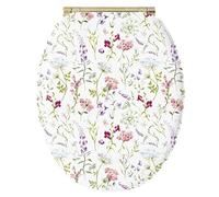 abattant wc multicouleur bois - flore 711482 - gelco