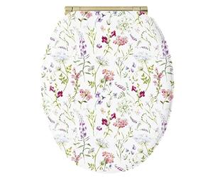 abattant wc multicouleur bois - flore 711482 - gelco