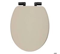 Paris Prix – Abattant WC 5Five Onyx – à fermeture ralentie – 49 cm lin