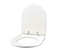 Abattant WC pour HATRIA DOLCEVITA comme original blanc avec charnière à tube chromé