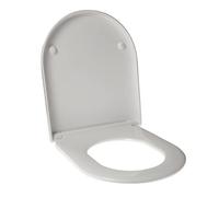Abattant WC pour RAK COMPACT (B-T) enveloppant thermodurcissant blanc charnière inox
