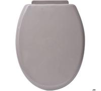 ABATTANT WC PP 18 POUCES ATTACHES PLASTIQUES - TAUPE