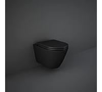 Siège RAK Feeling WC RSTSC3901504, sandwich, fermeture amortie, noir mat