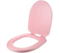 Abattant Wc Rembourré en Mousse Épaisse, Silencieux, Forme U, Rose | Écume Haute Densité Résiliente, Conserve Sa Forme, Adapté aux Toilettes Rondes, Salle de Bains Domestique, Hiver