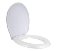 Abattant WC rembourré en mousse EVA blanc 40x34 CM | Surface lisse et imperméable, pose facile, fermeture silencieuse, pour personnes âgées et utilisateurs à mobilité réduite