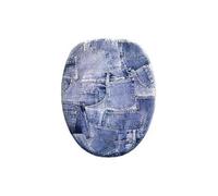 Abattant WC Siège de Toilette en bois Lunettes de WC en métal Charnière, 40432 7