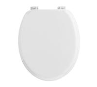 Douceur d'Intérieur – Abattant WC Vitamine – MDF uni – Blanc – 37 x 47 cm