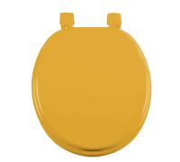 Douceur d'Intérieur – Abattant WC Vitamine – MDF 47 cm – Uni Ocre