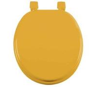 Douceur d'Intérieur – Abattant WC Vitamine – MDF 47 cm – Uni Ocre