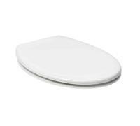 Abattant WC universel avec fermeture douce SoftClose en Duroplast, fixations invisibles, blanc (EASY2233)