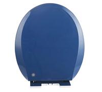 Abattant WC Universel, Lunette Toilette Forme O, Siège WC en PP, Fermeture en Douceur, Dégagement Rapide, Facile à Nettoyer, Capacité de Charge de 150kg, Bleu Saphir, 36x41cm