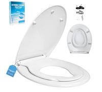 Abattant WC Universel, Siège de Toilette, Installation Facile (Oval Family Seat Upgrade)