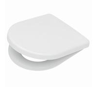 Abattant WC universel Type D, entraxe 50 à 175 mm, fixation dessus, blanc