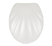 Abattant WC - WENKO - Coquillage - Duroplast - Fixation en acier inox - Easy-Close