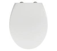 Abattant WC - WENKO - Delos - Duroplast antibactérien - Fixation inox - Réducteur intégré