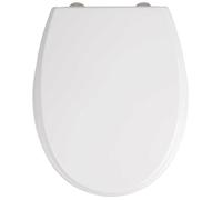 Abattant WC - WENKO - Furlo - Duroplast antibactérien - 35 x 43.5 cm - Fixation inox