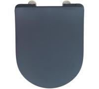 Abattant WC - WENKO - Sedilo Premium - Duroplast - 36,2x45,2 cm - Gris mat