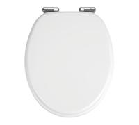 Abattant WC - WENKO - Urbino - MDF - 36x42,5 cm - Blanc - Easy Close