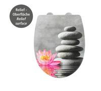 Abattant WC - WENKO - Water Lily - Thermoplastique - Multicolore - Déclipsable