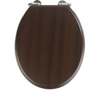 Abattant WC - WENKO - Wengé - MDF - 35.5 x 42 cm - Gris