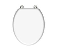 Abattant WC WHITE avec noyau en bois - blanc