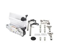 Abattants rabattables SET Blum® AVENTOS HF 20F2801 blanc soie (pour hauteurs de 560 à 710 mm/LF 9000-17250 / largeurs de corps jusqu'à 1800 mm)