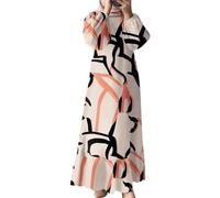 Abaya de Prière pour Femme à Manches Longues Abaya Tenue de Prière avec Khimar Hijab Caftan Marocain Dubai Arabe Islamique Moyen-Orient Jellaba Kabyle Mariage Soirée AbayaRobes Vêtements Musulman