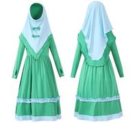 Abaya pour Enfant Fille - Robe de Prière Musulmane - Hijab intégré - Taille 2 à 12 Ans - Tenue Modeste et Confortable - Idéale pour la Prière et Les Occasions Spéciales