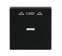 ABB 1792-885 Plaque centrale, pour interrupteur de carte 8114.1, noir mat