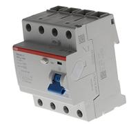 ABB 2 Csf204001r1900 AC type de commutateur électrique, 4 Pole, courant de 100 A, 30 mA résiduelle, 85 mm (h) x 69 mm D x 35 mm l