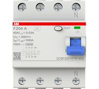 ABB Disjoncteur différentiel 2CSF204101R1400 4 pôles 40 A 0.03 A 230 V/AC, 400 V/AC 1 pc(s)