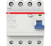 ABB 2CSF204201R3630 F204 A S-63/0,3 Interrupteur différentiel A 4 pôles 63 A 0.3 A 400 V