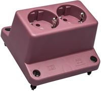ABB 3640 Double Prise Schuko Capot Rouge Recyclé - 1SPA007130F9240