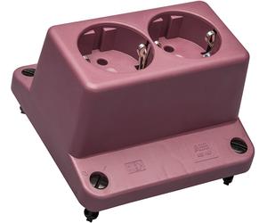 ABB 3640 Double Prise Schuko Capot Rouge Recyclé - 1SPA007130F9240
