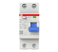ABB ABB Disjoncteur différentiel 2P Type A 25A 0,03mA F202A-25/0,03 110V Quantité:1