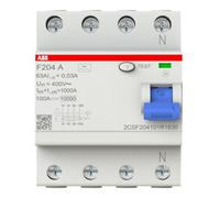 ABB ABB Stotz S&J Disjoncteur différentiel pro M Compact F204A-63/0,03 Quantité:1
